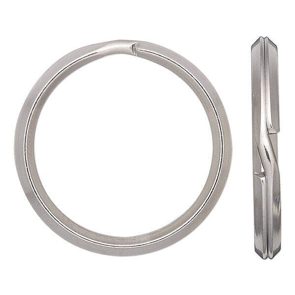 Split ring, stainless steel, 32mm round. Sold per pkg of 4. image number 0