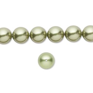Pearl 250pk light green, Swarovski® 8mm round 5810