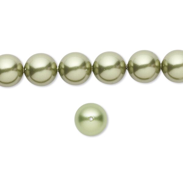Pearl 250pk light green, Swarovski® 8mm round 5810 image number 0
