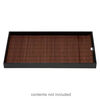 Display pad 1pkg4, bamboo (dyed), brown, 14 x 7-3/4 inch roll-up rectangle. image number 1