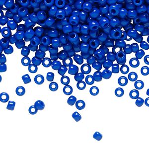 Seed bead, TOHO BEADS®, glass, pkg/250g, #8 round, opaque navy blue (TR-08-48).