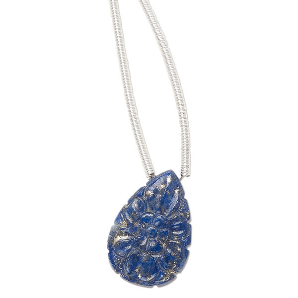 Bead, lapis lazuli (natural), 18x12mm top-drilled carved hand-cut teardrop, B grade, Mohs hardness 5 to 6. Sold individually. image number 0