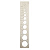 Bead sizer, chrome-plated carbon steel, 6-1/2 x 1-1/4" ruler. Sold individually. image number 0