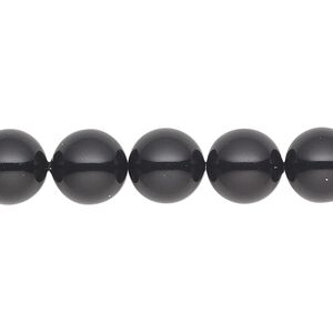 Pearl 25pk mystic black, Crystal Passions® 10mm gemcolors round 5810