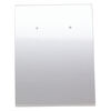 Earring card, adhesive and card stock, silver, 3x2-1/4 inches assembled. Sold per pkg of 100. image number 0