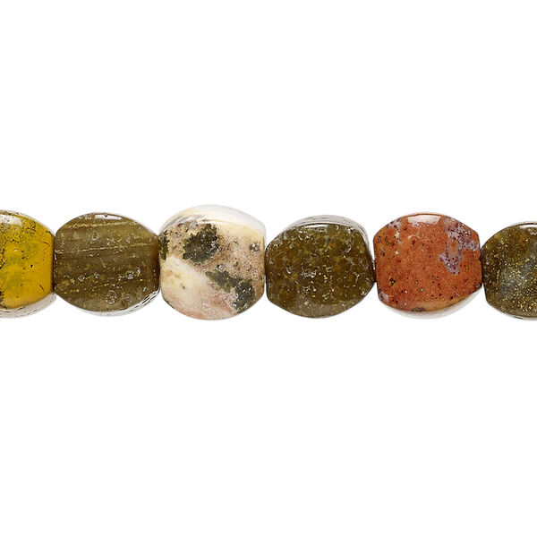 Ocean jasper 1pkg1, cushion bead natural 15.5-16 inch 8mm image number 0