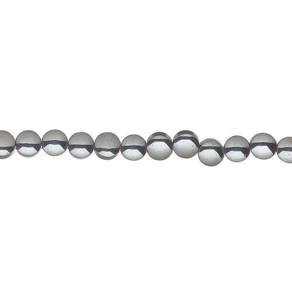 Bead, Hemalyke™ (manmade), 4mm flat round. Sold per 16-inch strand. image number 0