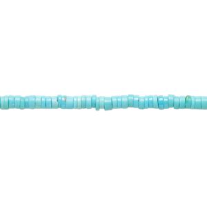 Sleeping beauty turquoise 1pkg1, heishi bead natural 15.5-16 inch 3x1mm-3x2mm