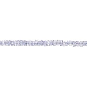 Tanzanite 1pkg1, hand-cut faceted rondelle bead 14 inch 3x1mm-4x2mm