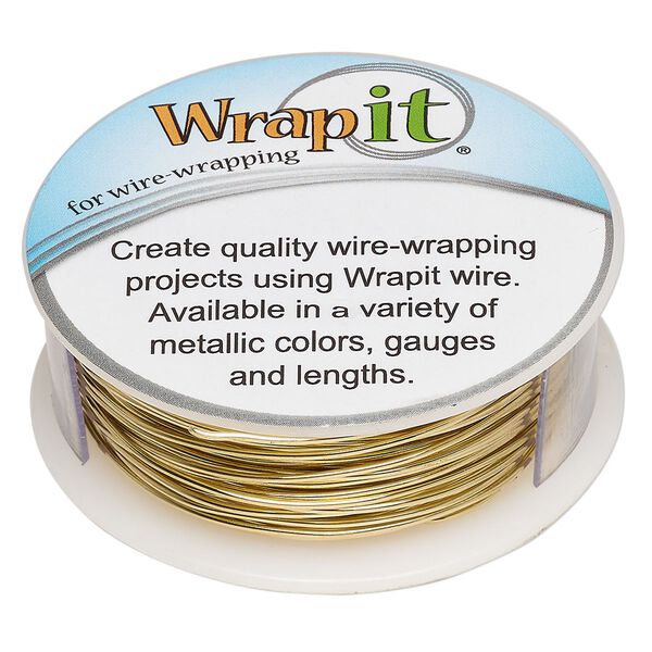 Wire, Wrapit®, jeweler's bronze, dead-soft, round, 20 gauge. Sold per 0.25-pound spool, approximately 82 feet. image number 0