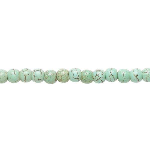 Magnesite 1pkg1, round bead 15 inch 3-5mm image number 0