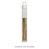 Vial, plastic, clear and white, 4 x 9/16 inch cylinder with hang tab. Sold per pkg of 10. image number 0