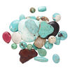 Magnesite 1pkg1, mixed shape focal / drop 1/2 lb mix 10mm-50x50mm image number 1
