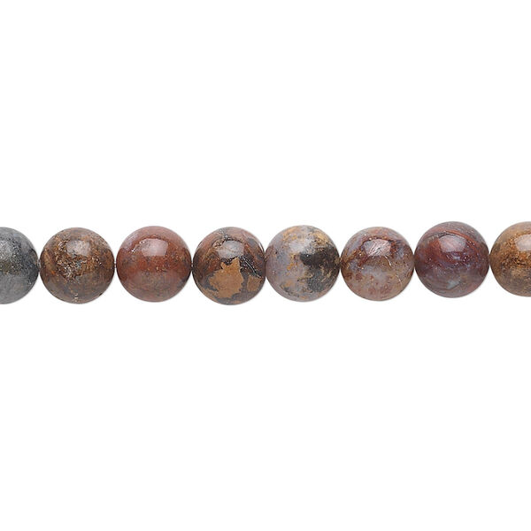 Bead, pietersite (natural), 6mm round, B grade, Mohs hardness 6-1/2 to 7. Sold per 15-1/2" to 16" strand. image number 0