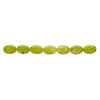 Mother-of-pearl shell 1pkg1, flat oval bead 15 inch apple green and black 30x20mm-31x21mm image number 1