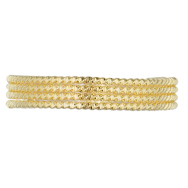French wire, gold-plated copper, 1mm fancy zigzag. Sold per approximately 13-1/2 to 15 inch strand. image number 0