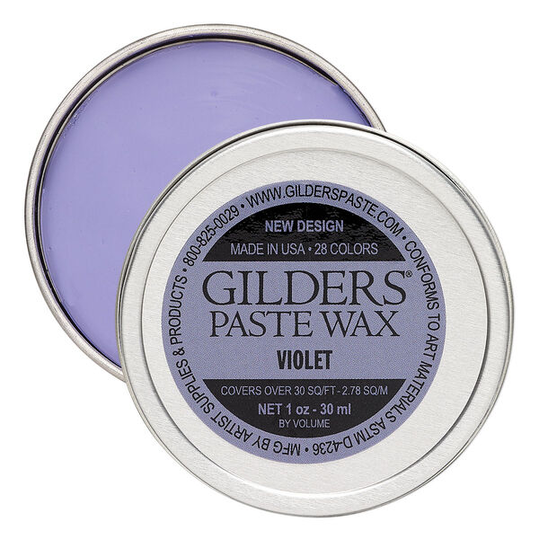 Wax paste, Gilders Paste®, pkg/1-ounce tin, violet. image number 0