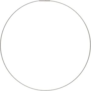 Neckwire, nylon-coated stainless steel, clear, 1mm cable, 18 inches with 1.9mm slide lock clasp. Sold individually.