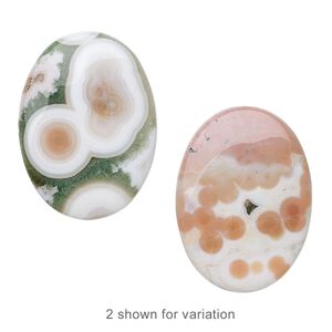 Ocean jasper 1pkg1, calibrated oval cab natural 30x22mm