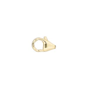 Clasp lobster claw 1pkg1 14Kt gold-filled, 12x7mm round, 1-strand