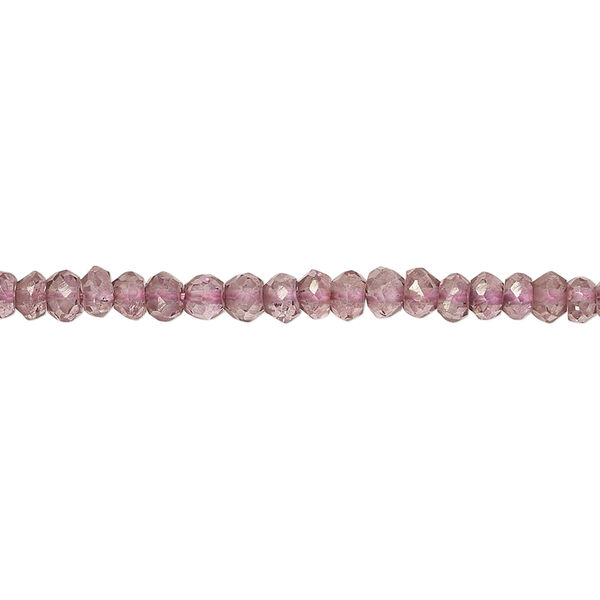 Amethyst 1pkg1, hand-cut faceted rondelle bead, 13 inch 4x2mm-4x3mm image number 0
