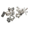 Bead mix, sterling silver, mixed shape and size, approximately 3-25mm. Sold per pkg of 25 grams. image number 1