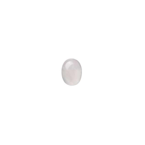 Cabochon, rose quartz (natural), 7x5mm calibrated oval, B- grade, Mohs hardness 7. Sold per pkg of 16. image number 0