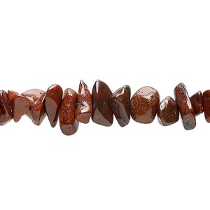 Brecciated jasper 1pkg1, chip bead natural 35 inch small to large