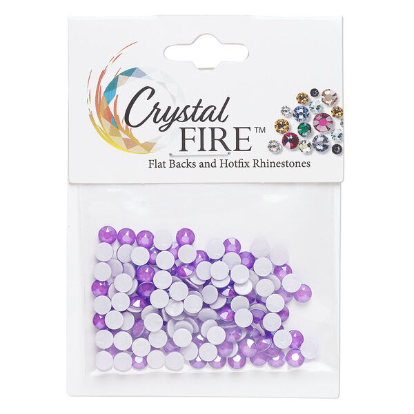 Flat back 144pk electric purple, Crystal FIRE® 3.80-4.00mm round SS16 image number 0