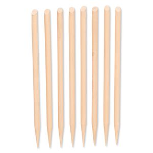 Sanding needle, abrasive and plastic, peach, 320 grit, 4-1/4 inches. Sold per pkg of 8.
