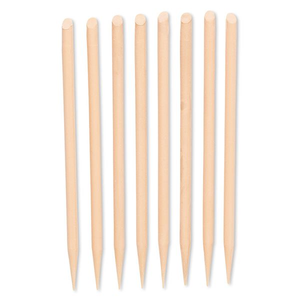 Sanding needle, abrasive and plastic, peach, 320 grit, 4-1/4 inches. Sold per pkg of 8. image number 0
