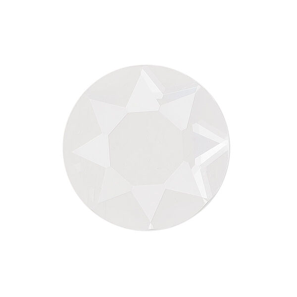 Cabochon, glass, transparent clear, 25mm non-calibrated faceted round. Sold individually. image number 0