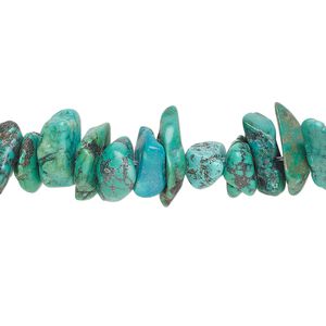 Turquoise 1pkg1, chip bead 15.5-16 inch large