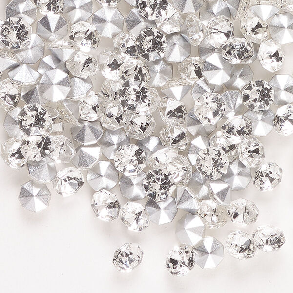 Chaton 144pk crystal foil back, vintage Preciosa Czech crystal rhinestone 4.6-4.8mm round SS20 image number 0