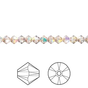 Bead 48pk crystal purple haze, Crystal Passions® 4mm bicone 5328