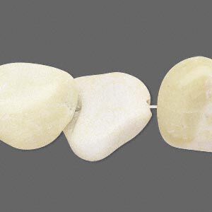 Multi-serpentine 1pkg1, nugget bead natural 15 inch large