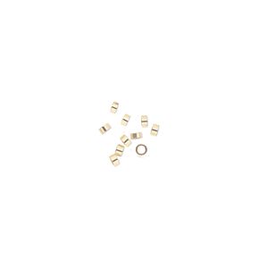 Crimp, 14Kt gold-filled, 2x1mm smooth tube. Sold per pkg of 10.