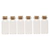 Component, glass and cork, clear, 50x22mm bottle with stopper. Sold per pkg of 24. image number 1