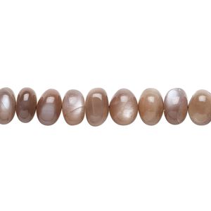 Coffee moonstone 1pkg1, hand-cut rondelle bead natural 8 inch 7x4mm-8x5mm