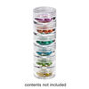 Organizer jar, Space Saver, plastic, clear, 1-3/16 x 5/8 inch round. Sold per 6-piece set. image number 0