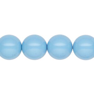 Pearl 30pk aqua blue, Preciosa Czech crystal 12mm round