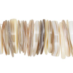 Bead, mother-of-pearl shell (natural), 14x8mm-24x10mm marquise, Mohs hardness 3-1/2. Sold per 15-1/2" to 16" strand.