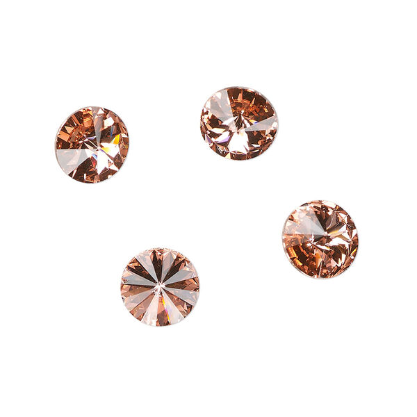 Chaton 144pk rose peach foil back, Swarovski® 8.16-8.41mm rivoli SS39 1122 image number 0