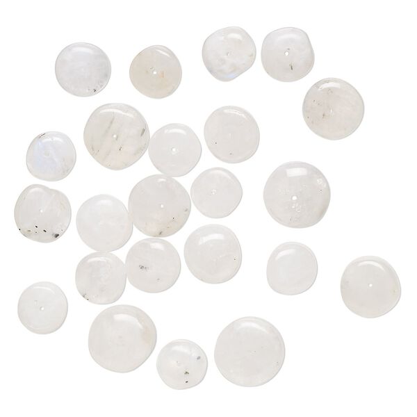 Rainbow moonstone 1pkg1, hand-cut rondelle bead natural 1 oz mix 9x5mm-14x6mm image number 0