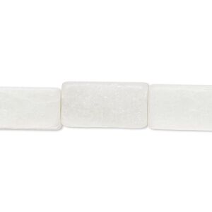 Multi-new "jade" 1pkg1, square tube bead natural 8 inch 17x9mm-18x10mm