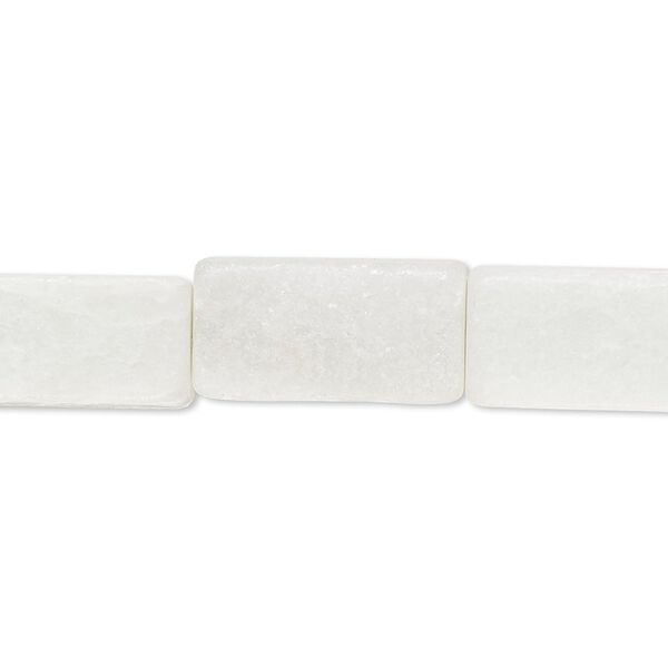 Multi-new "jade" 1pkg1, square tube bead natural 8 inch 17x9mm-18x10mm image number 0