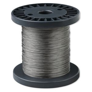 Beading wire, Tigertail™, nylon-coated stainless steel, clear, 7 strand, 0.012-inch diameter. Sold per 1,000-foot spool.