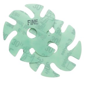 Abrasive disc, 3M™ Ninja™ Microfinishing Diamond, plastic, green, 400 grit, 3-inch replacement disc for Jooltool™. Sold per pkg of 2.