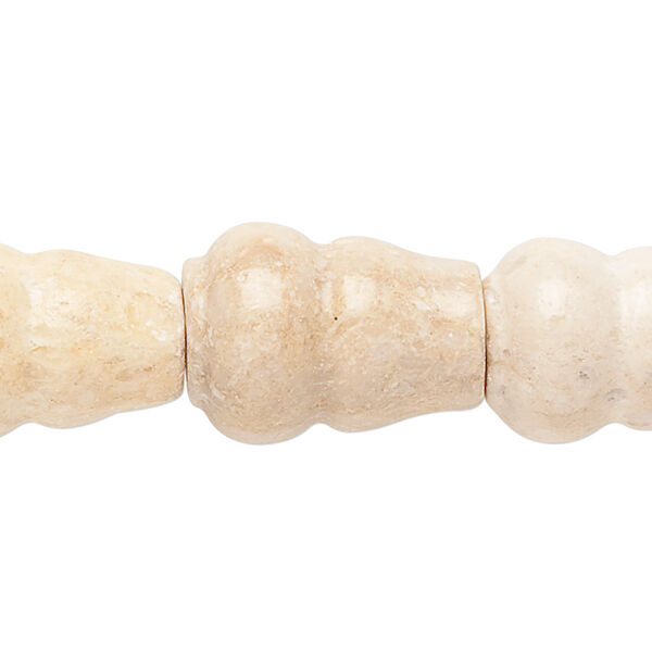 Riverstone 1pkg1, vase bead B- grade, 15 inch 20x15mm-21x15mm image number 0