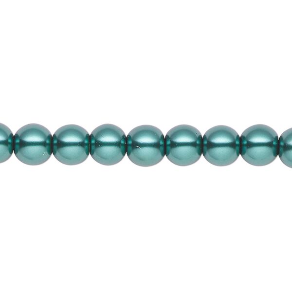 Pearl 2pk green, Celestial Crystal® 6mm round 15.5-16 inch image number 0